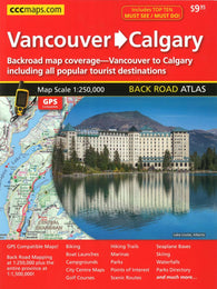 Buy map Vancouver to Calgary Back Road Atlas by Canadian Cartographics Corporation