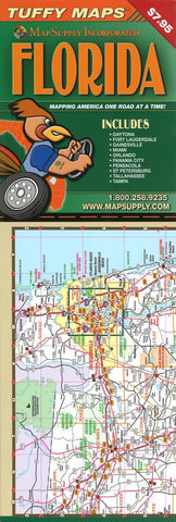Buy map Florida, Laminated Tuffy Map with City Insets by Tuffy Maps