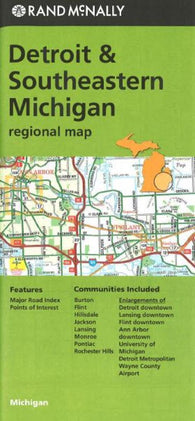 Buy map Detriot and Southeastern Michigan by Rand McNally