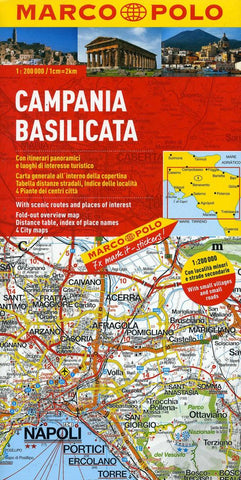 Buy map Campania and Basilicata, Italy by Marco Polo Travel Publishing Ltd