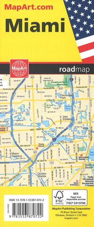 Buy map Miami : roadmap