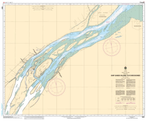 Buy map Ship Sands Island to/a Moosonee by Canadian Hydrographic Service
