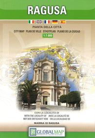 Buy map Ragusa, Italy by Litografia Artistica Cartografica