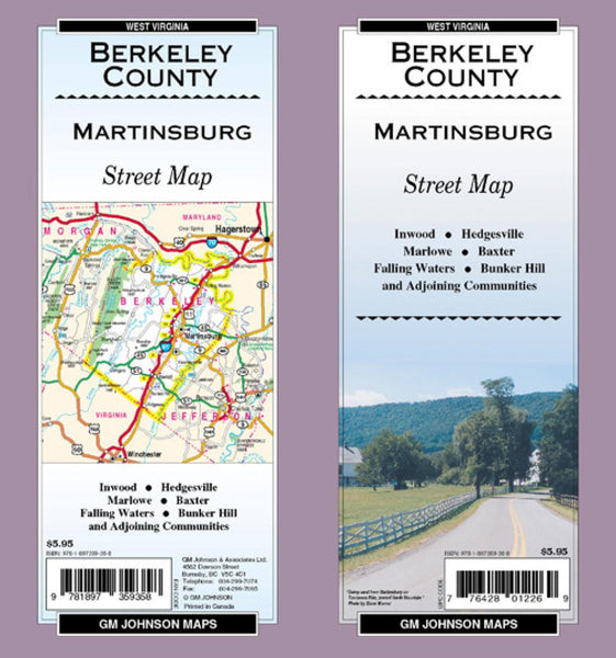 Buy map Berkeley County and Martinsburg, West Virginia by GM Johnson