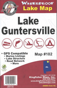 Buy map Lake Guntersville Fishing Map