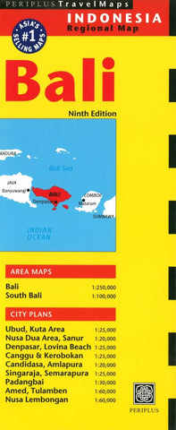 Buy map Bali, Indonesia by Periplus Editions