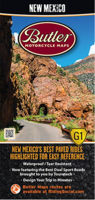 Buy map New Mexico G1 Map by Butler Motorcycle Maps