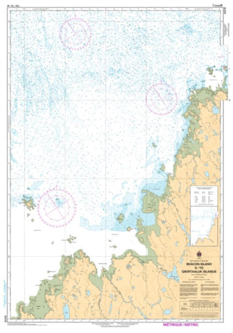 Buy map Beacon Island a/to Qikirtaaluk Islands by Canadian Hydrographic Service