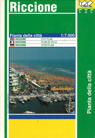 Buy map Riccione, Italy by Litografia Artistica Cartografica