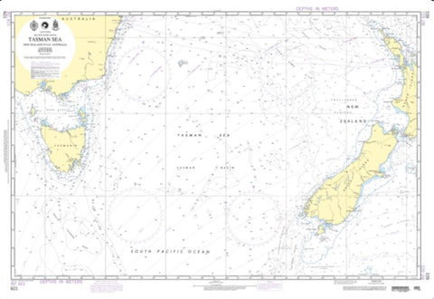 Buy map Tasman Sea (New Zealand To Southeast Australia) (NGA-601-4) by National Geospatial-Intelligence Agency