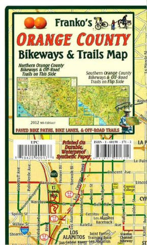 Buy map California Map, Orange County Bikeways and Trails, folded by Frankos Maps Ltd.
