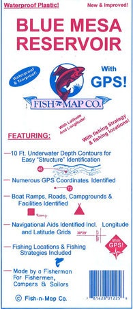 Buy map Blue Mesa Reservoir Fishing Map