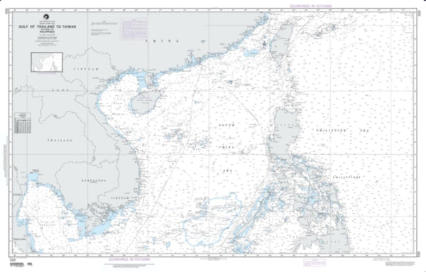 Buy map Gulf Of Thailand To Taiwan Including The Philippines (NGA-550-7) by National Geospatial-Intelligence Agency