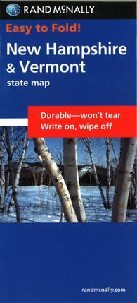 Buy map New Hampshire and Vermont, Easy to Fold by Rand McNally