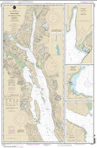 Buy map Lynn Canal-Point Sherman to Skagway; Lutak Inlet; Skagway and Nahku Bay; Portage Cove, Chilkoot Inlet (17317-20) by NOAA