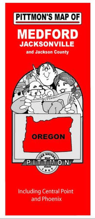 Buy map Medford and Jackson County, Oregon by Pittmon Map Company