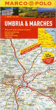 Buy map Umbria and The Marches, Italy by Marco Polo Travel Publishing Ltd