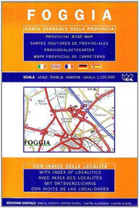 Buy map Foggia Province, Italy by Litografia Artistica Cartografica