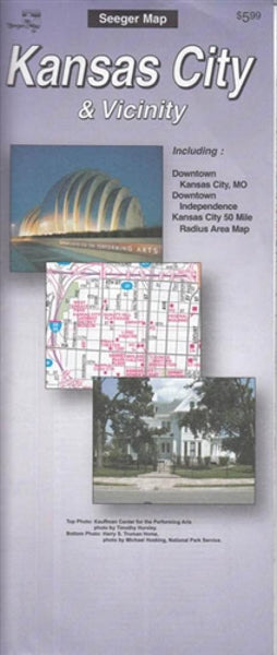 Buy map Kansas City and Vicinity, Missouri and Kansas by The Seeger Map Company Inc.
