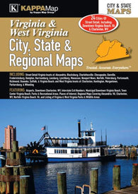 Buy map Virginia & West Virginia - City, State, and Region Atlas by Kappa Map Group