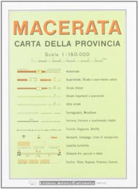 Buy map Macerata Province, Italy by Litografia Artistica Cartografica