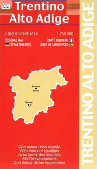Buy map Trentino Alto Adige, Italy by Litografia Artistica Cartografica