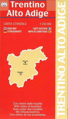 Buy map Trentino Alto Adige, Italy by Litografia Artistica Cartografica