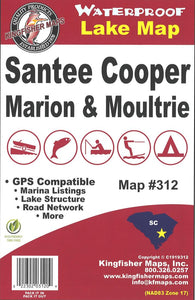 Buy map Marion/Moultrie Lakes, SC Fishing Map