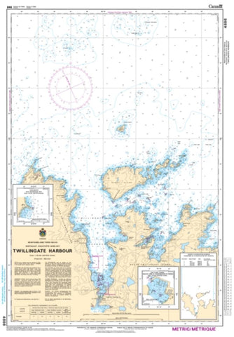 Buy map Twillingate Harbours by Canadian Hydrographic Service