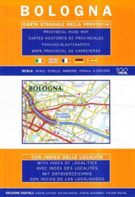 Buy map Bologna Province, Italy by Litografia Artistica Cartografica