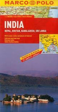 Buy map India, Nepal, Bhutan, Bangladesh and Sri Lanka by Marco Polo Travel Publishing Ltd