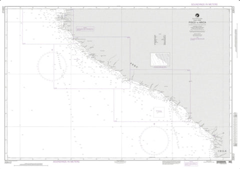Buy map Coasts Of Peru And Chile, Pisco To Arica (NGA-22012-31) by National Geospatial-Intelligence Agency