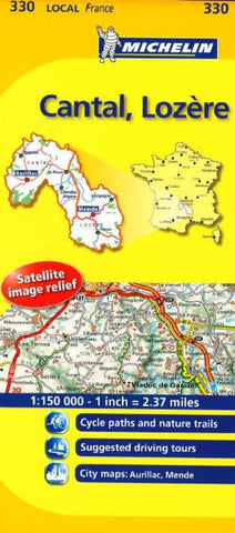 Buy map Cantal Lozre, France (330) by Michelin Maps and Guides