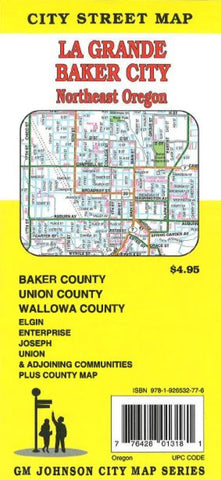 Buy map La Grande, Baker City and Northeast Oregon by GM Johnson