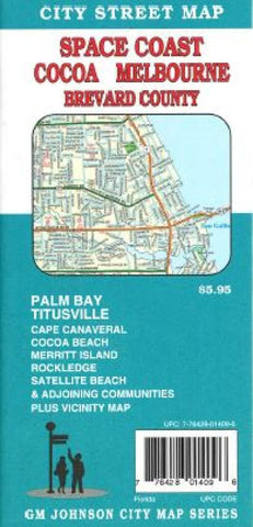 Buy map Cocoa, Melbourne and Brevard County, Florida by GM Johnson