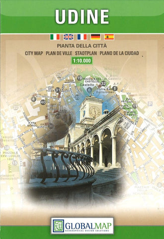 Buy map Udine, Italy by Litografia Artistica Cartografica
