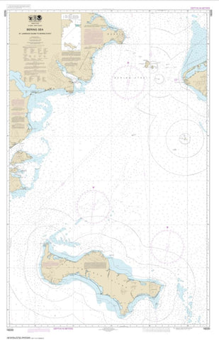 Buy map Bering Sea St. Lawrence Island to Bering Strait (16220-6) by NOAA