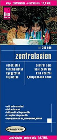 Buy map Asia, Central: Uzbekistan, Turkmenistan, Kyrgyzstan, Tajikistan by Reise Know-How Verlag