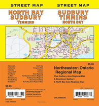 Buy map Sudbury / North Bay / Timmins, Ontario Street Map