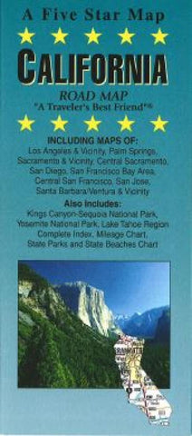 Buy map California by Five Star Maps, Inc.
