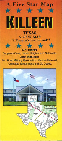 Buy map Killeen : Texas : street map