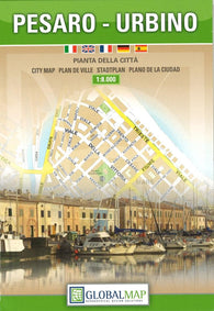 Buy map Pesaro and Urbino, Italy by Litografia Artistica Cartografica