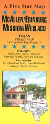 Buy map McAllen, Edinburg, Mission and Weslaco, Texas by Five Star Maps, Inc.