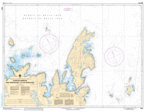Buy map Quirpon Harbour and Approaches/et les Approches by Canadian Hydrographic Service