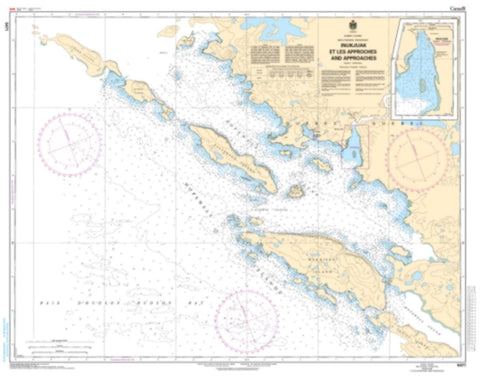 Buy map Inukjuak et les Approches and Approaches by Canadian Hydrographic Service