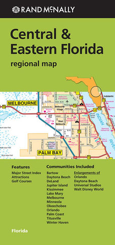 Buy map Florida, Central and Eastern Regional by Rand McNally