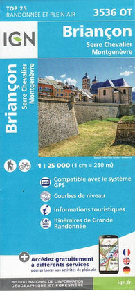 Buy map Briancon, Serre Chevalier France