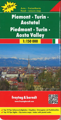 Buy map Piemonte and Valle dAosta, Italy by Freytag-Berndt und Artaria