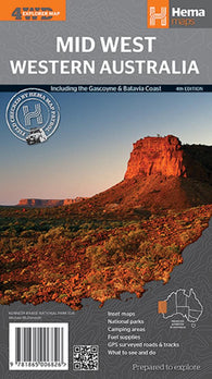 Buy map Western Australia, Mid West by Hema Maps