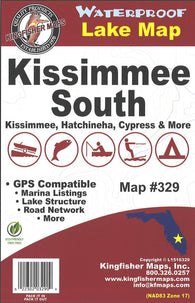 Buy map Kissimmee Lake South, FL Fishing Map